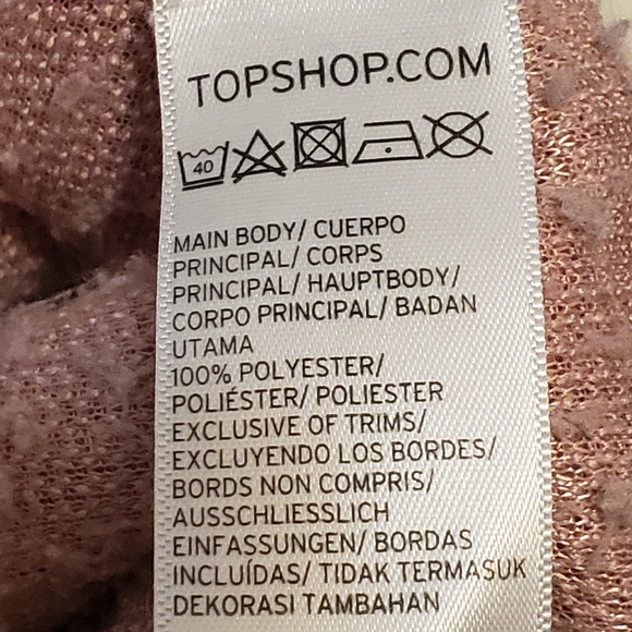 Topshop Pink Fuzzy Teddy 1/4 Zip Sweater - Picture 12 of 16